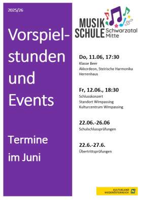 Bild zu Veranstaltungen und Events Juni 2026